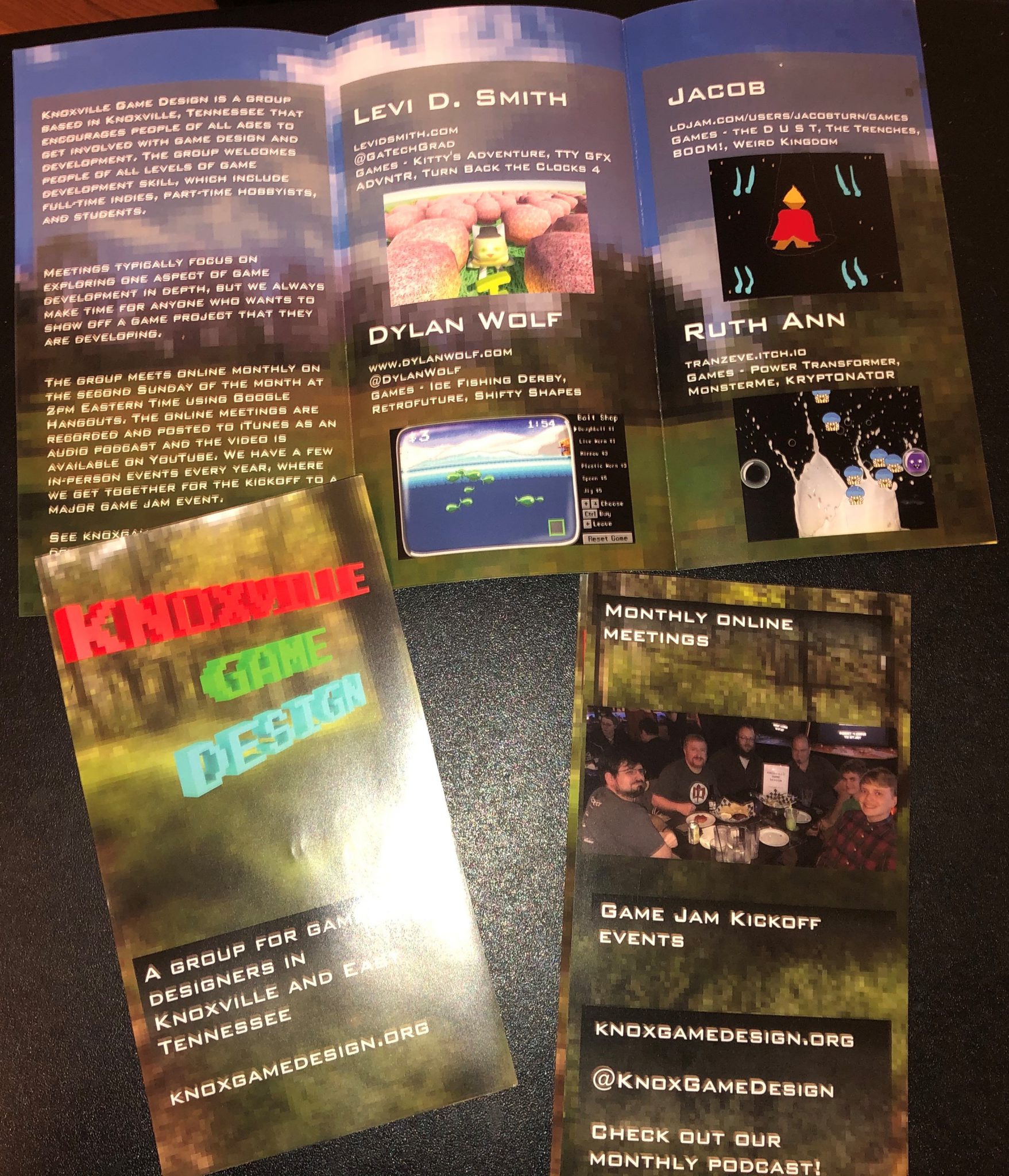 Knoxville Game Design Brochure Knox Game Design